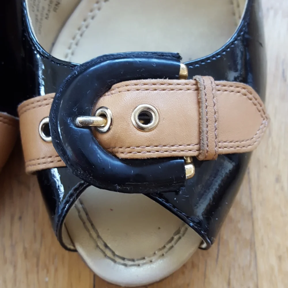 Banana Republic peep-toe wedge shoes 7.5